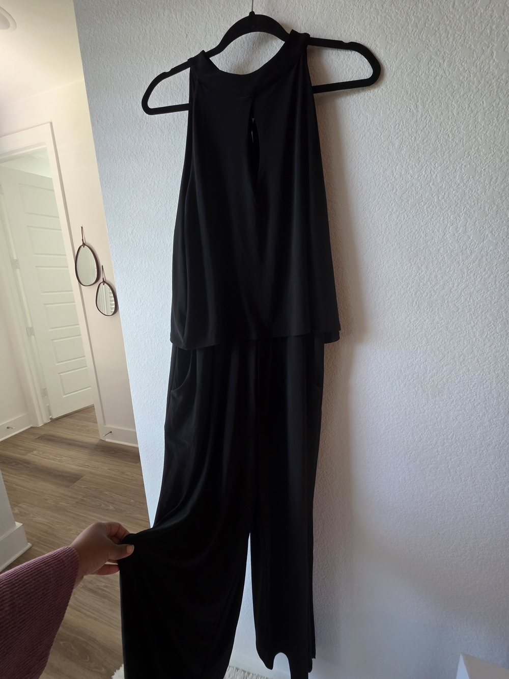 Cato Black Sleeveless Jumpsuit